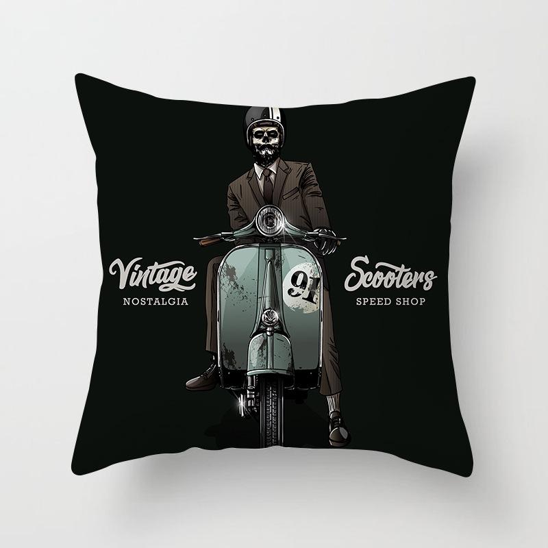 Japanese Ninja Character Digital Single-sided Printing Sofa Pillow Cushion Cover Home