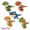 5/10pcs Finger Dinosaur Anime Action Figures Toy Funny Dino Eggs Interactive Biting Hand Creative Tricky Tyrannosaurus Model Toy