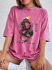 Tokyo Japan Dragon Cotton Washed TShirts Womens Summer Oversized Tops ONeck Comfortable Short Sleeve T Shirt Basic Clothes