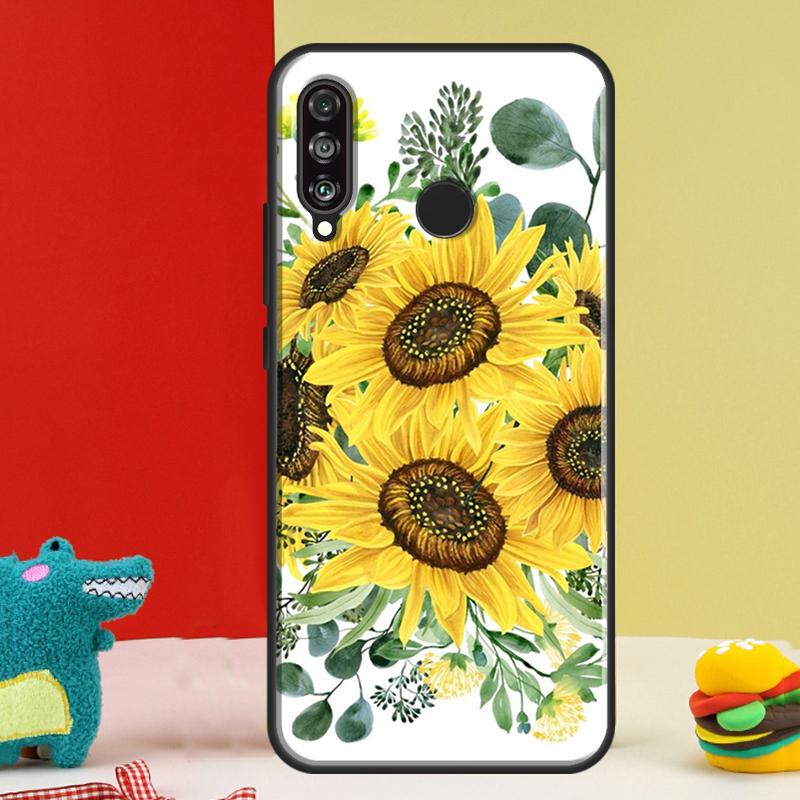 Summer Daisy Sunflower Floral For Huawei Nova Y91 Y90 Y60 Y70 Y72 Y61 9 10 SE 12i 12s 11i 5T P60 Pro P20 P30 P40 Lite Case