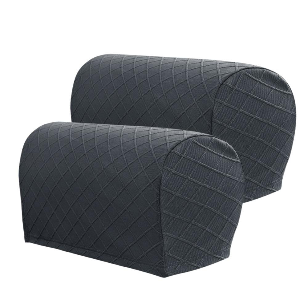 2PCS Home & Living Stretch Rhombus Armrest Covers Furniture Removable Sofa Cover Solid Stretchy Couch Arm Protector Sofa
