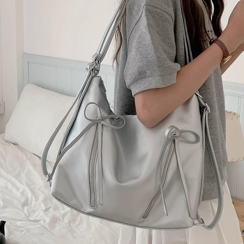 Women's High-capacity Single-shoulder Backpack Arc-shaped Bag Casual New