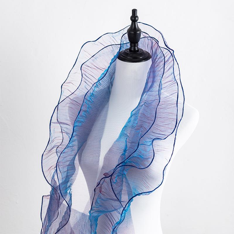 12cm Wide Mermaid Mesh Lace Trim for DIY Clothing: Necklines, Sleeves, Skirts, and Decorations.