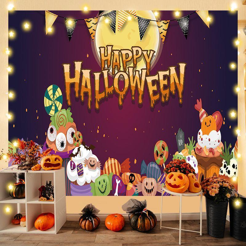 Halloween Backdrop Fabric, Event Hanging Fabric, Bedroom Decorative Wall Hanging