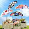 Popular Plant Sunshade Flower Potted Plant Sunscreen Umbrella Heat Insulation Outdoor Plant Floor Insert Umbrella Company
