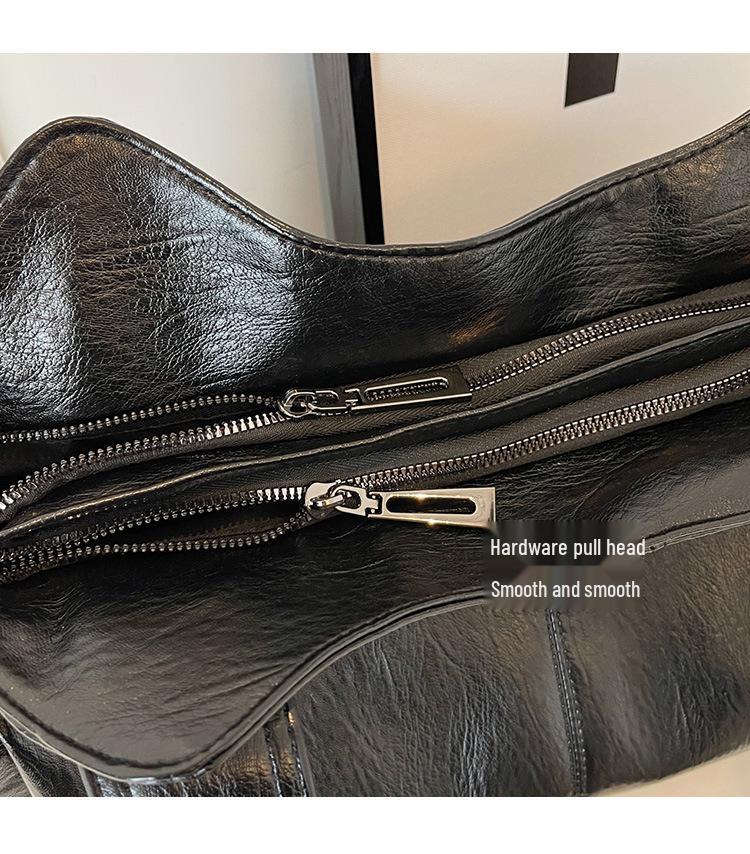 Damen 2025 Retro Tragetasche mit großem Fassungsvermögen - Elegante strukturierte Umhängetasche für Pendler und Kurztrips