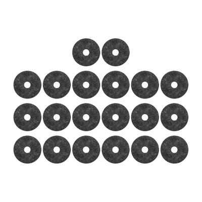 20 szt. Podkładki filcowe do talerzy, części zamienne do statywów, akcesoria do zestawu perkusyjnego, antypoślizgowe, 4 cm, szare