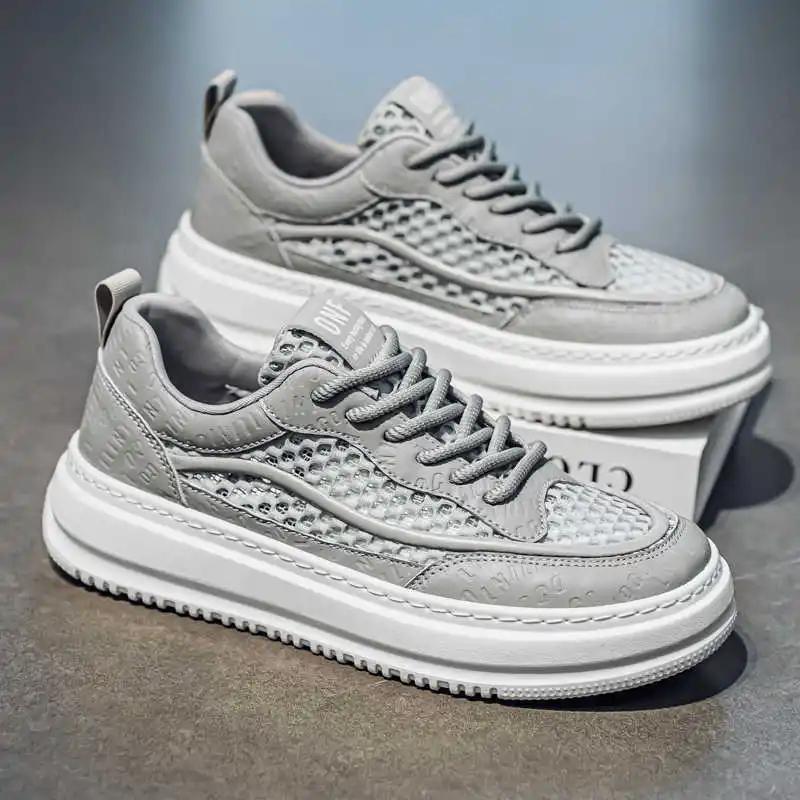 Fashion Camp Perforated Yellow Black Sneakers Casual Brand Basketball Shoes Man Trainer Sports Athletics Play Hit 2025outdoor