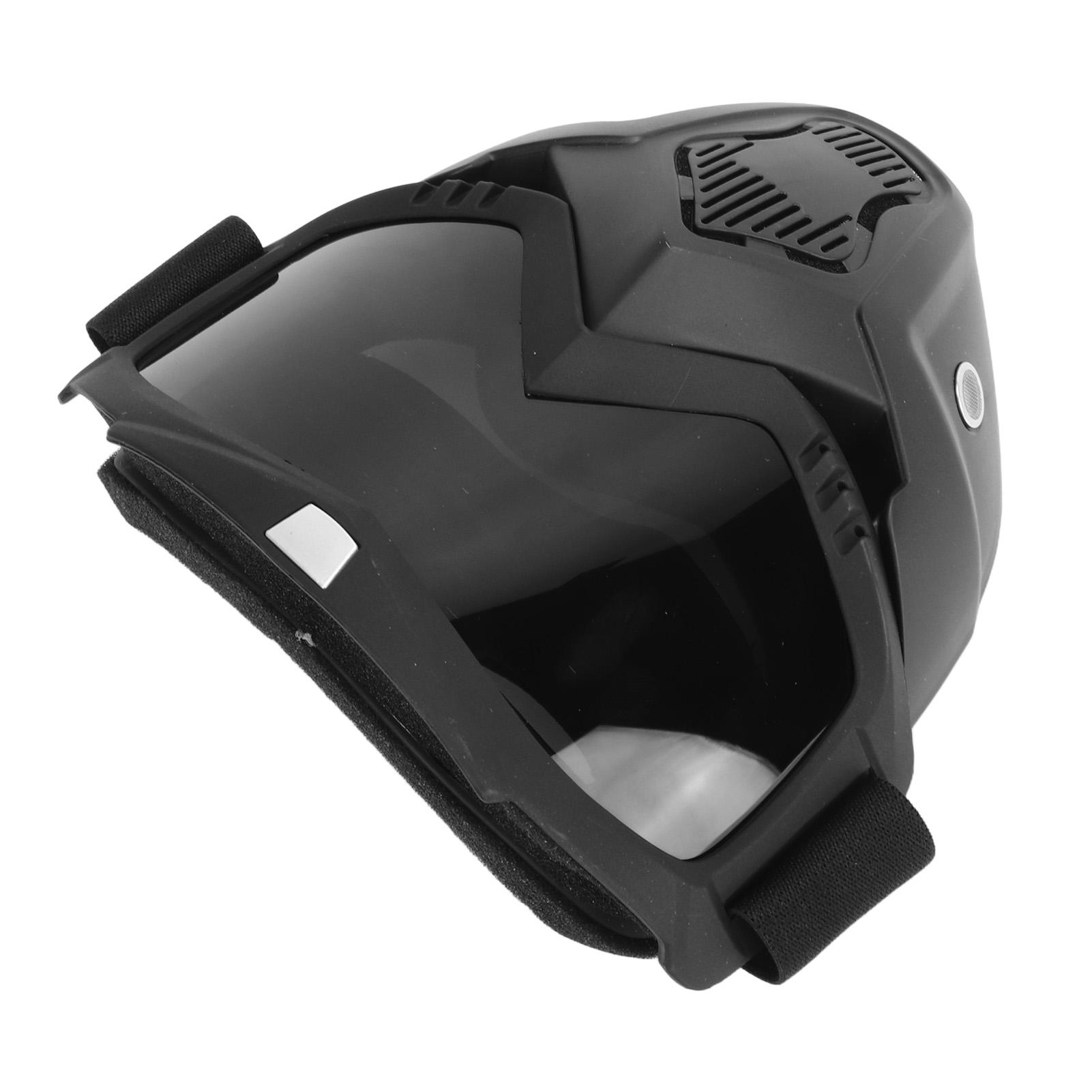 

Мотокросс Очки для внедорожного мотоцикла с полумаской Очки для квадроцикла Очки для катания на лыжах Противоскользящие Черные