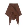 Womens Soft Knit Triangle Scarf Solid Color Warm Shawl Wrap Fashion Neck Scarves For Autumn Winter Daily Outfit