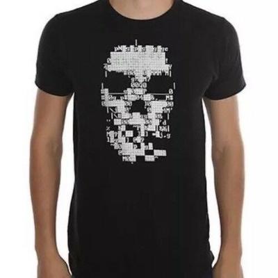 Watch Dogs Digital Skull X-Small Black Unisex T-Shirt Graphic Tee