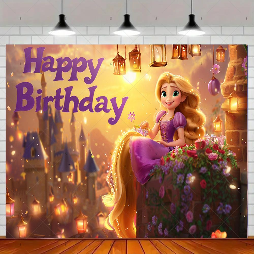 BEPAN Fundal Tematic Magic Rapunzel Personalizabil Decorațiuni și Accesorii Petrecere de Ziua de Naștere Fetiță Fundal Baby Shower Poster Cameră