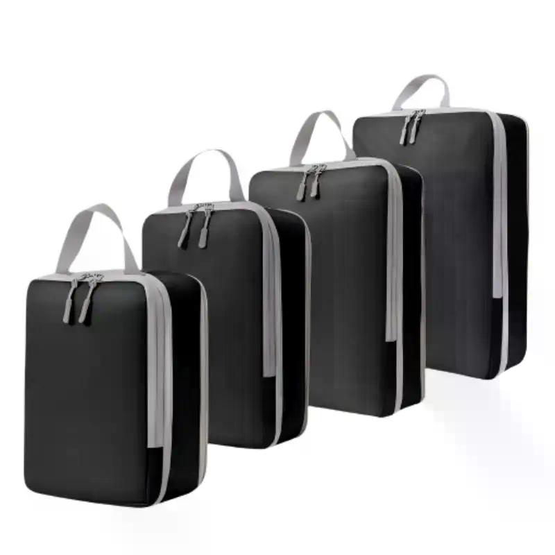 8pcs Cube Compression Travel Storage Bags Travel Box Breathable And Foldable Por