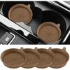 ME.FAN Car Cup Coasters [4 Pack] Silicone Cars Coasters - Universal Non-Slip Recessed Interior Accessories - Cup Holder Erts Dusty Rose