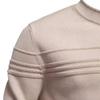 Herbst- und Winter Herren Rundhals-Pullover Hochwertiger Herren Einfarbpullover