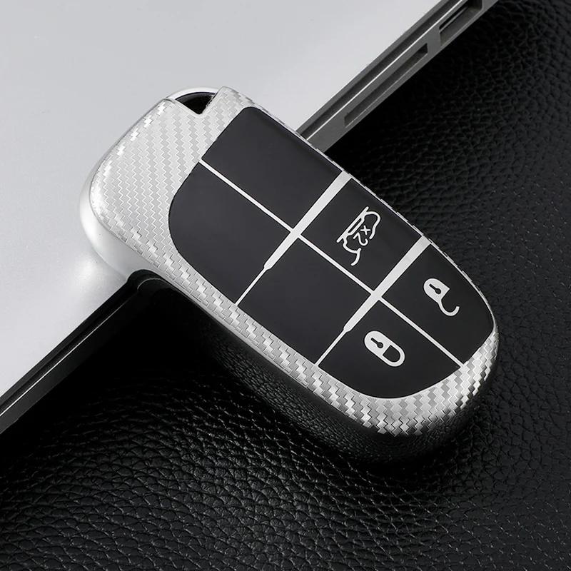 Car Smart Key Cover Case Fob Bag Keychain for Jeep Renegade Compass Frand Cherokee Dodge Journey Charger Chrysler 200 300 300C