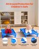Stackable Kiddie Cot 52" X 23" Daycare Nap Cots for Kids Blue (Pack of 4)