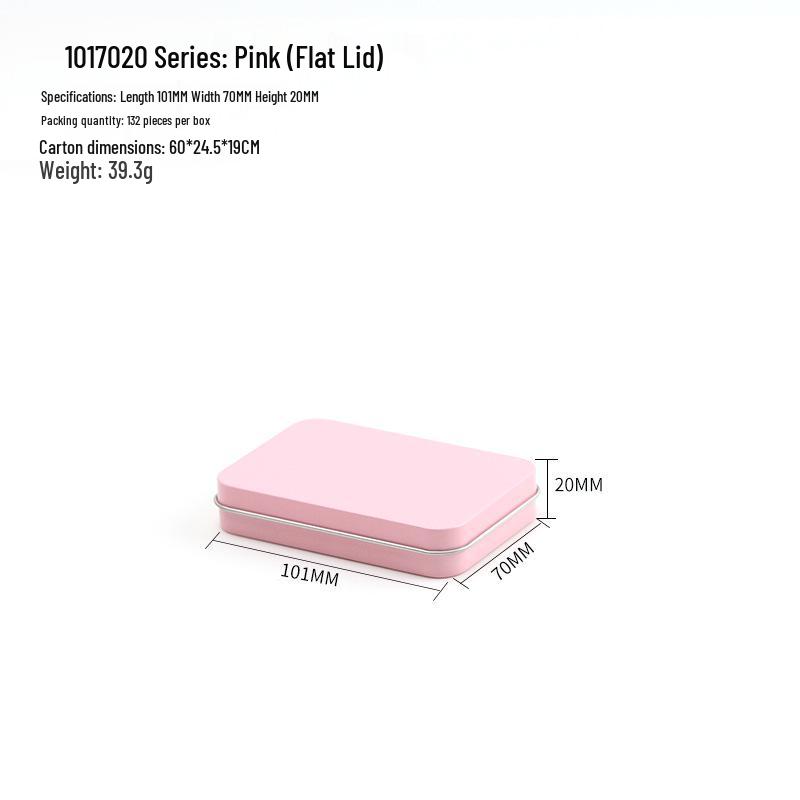 Ready Stock Tin Wearable Nail Storage Box with Window - Manicure Packaging E18