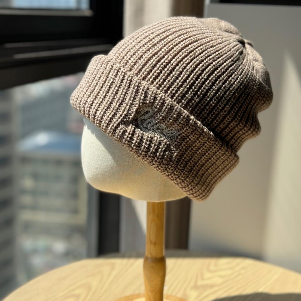 Autumn and Winter Korean Version Street Versatile Three-dimensional Letter Embroidery Warm Knitted Hat Ear Protection Cold Hat for Men