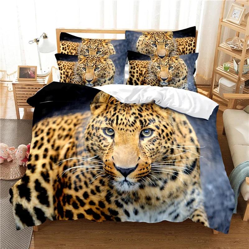 

3d Tiger Beding Set King Quen Winter Soft Duvet Cover Sets Children Kids,twin Ful Quen King Bedrom Set Home Textile House De Couete 135*200cm Eu-Single