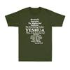 Yeshua Hebrew Names For Jesus Christ Inspirational Christian Bible Unisexs Tshirt