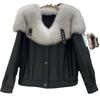 Winter New Fur Integrated Imitation Fox Fur Imitation Fur Navy Collar Fashion Thermal Jacket Women's Locomotive Coat