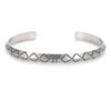 Half-Fold Square Open Bangle Bracelet Geometric Classic Punk Shape for Men Women Everyday Go Out Jewelry