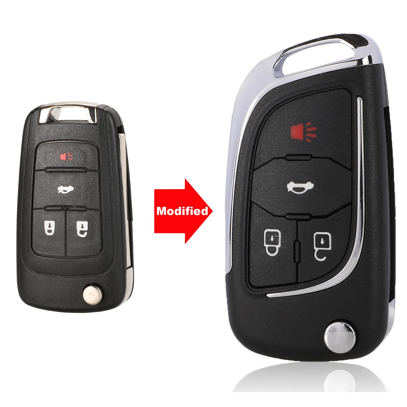 

jingyuqin модифицированный складной чехол для дистанционного ключа автомобиля для Chevrolet Cruze Epica Lova Camaro Impala 2 3 4 5 кнопок HU100 крышка лимонная настойка