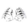 1Pair Black/Chrome For Harley Touring Road Glide Ultra FLTRU Motorcycle Steel Front Brake Caliper Covers
