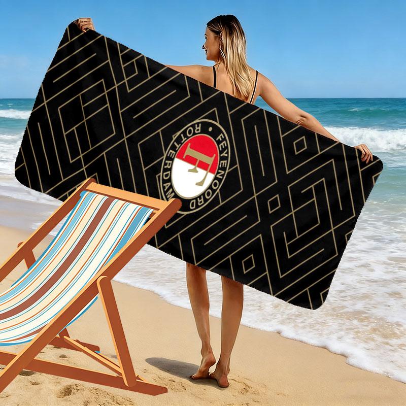 Asciugamano da Spiaggia Feyenoord, Asciugamano Grande Morbido ad Asciugatura Rapida per Spiaggia Campeggio Nuoto