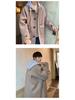 Men's Mid-Length Woolen Hooded Coat - Autumn/Winter Style, Over-The-Knee, Trendy High-End Thick Windbreaker