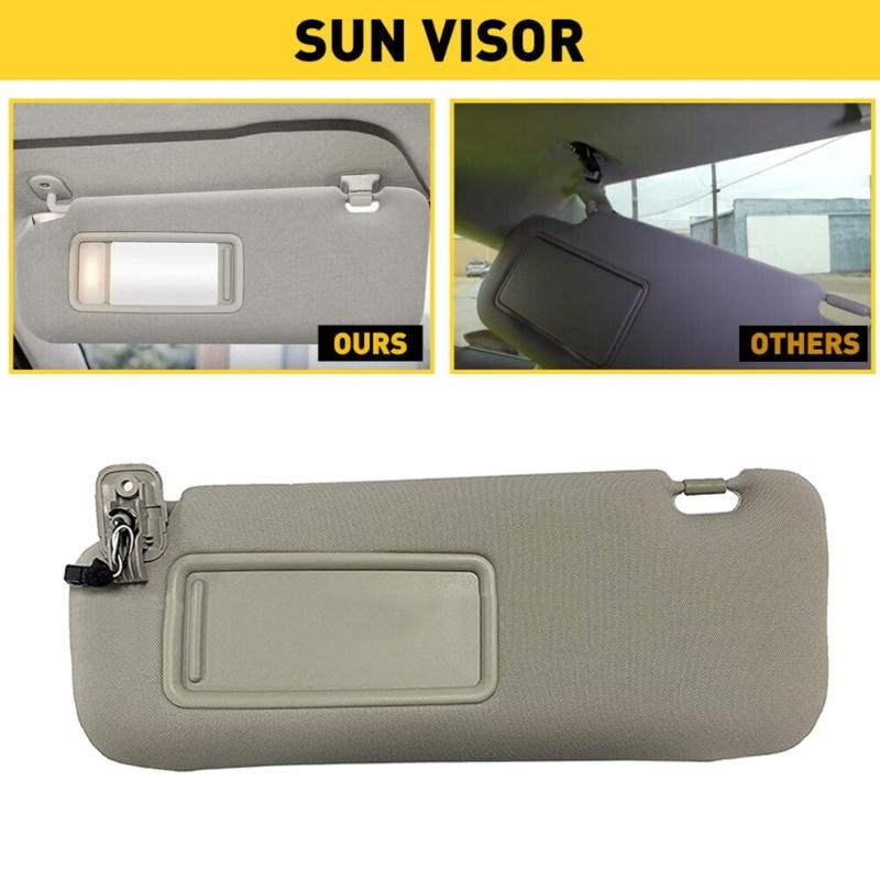 Left Driver Side SunVisor for CX-9 2010-2015 TDY169320 Sunvisor Sunshield Auto Interior Accessories Repair Part Gray