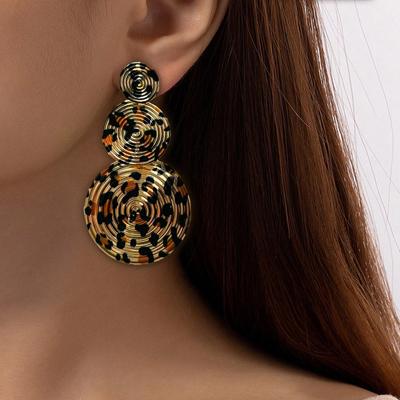 Boucles d'oreilles léopard tendance pour femmes