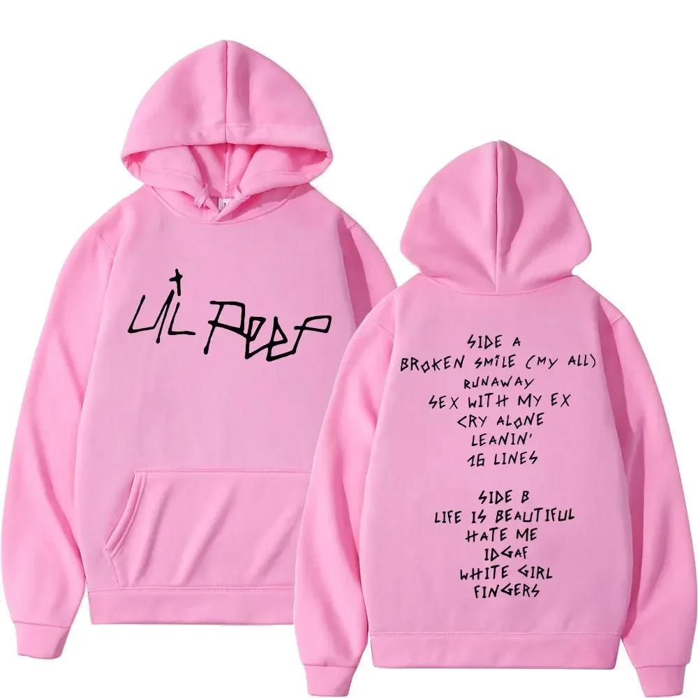 Pop Rapper Lil Peep Prints Fashionable Pullover, Casual Hip-hop Hoodie for Men and Women, Warm Hoodie for Autumn and Winter