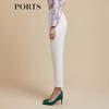 PORTS Women's High-Waist Slim-Fit Ankle Pants