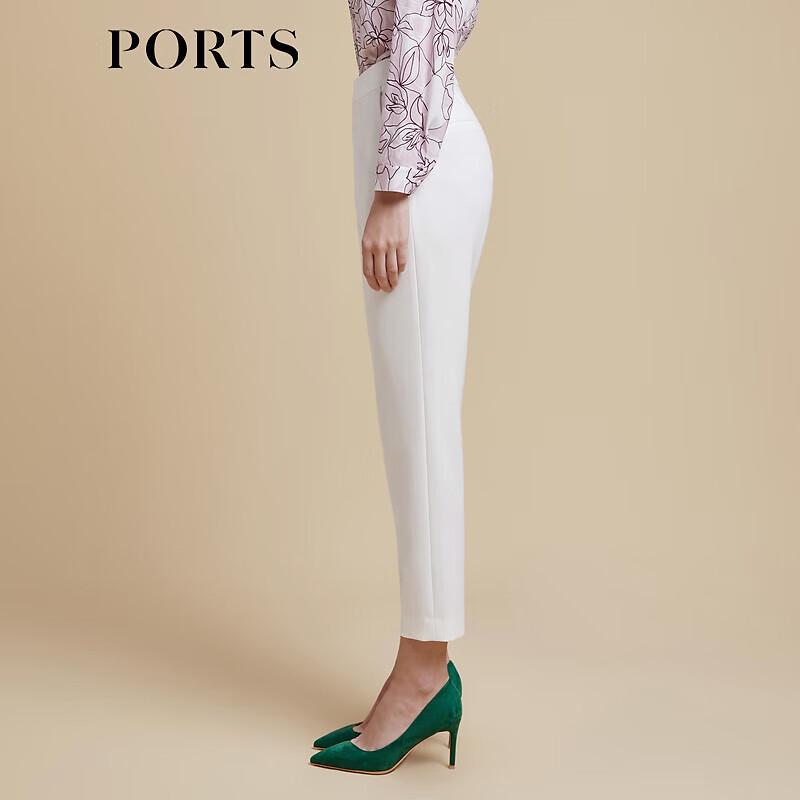 PORTS Women's High-Waist Slim-Fit Ankle Pants