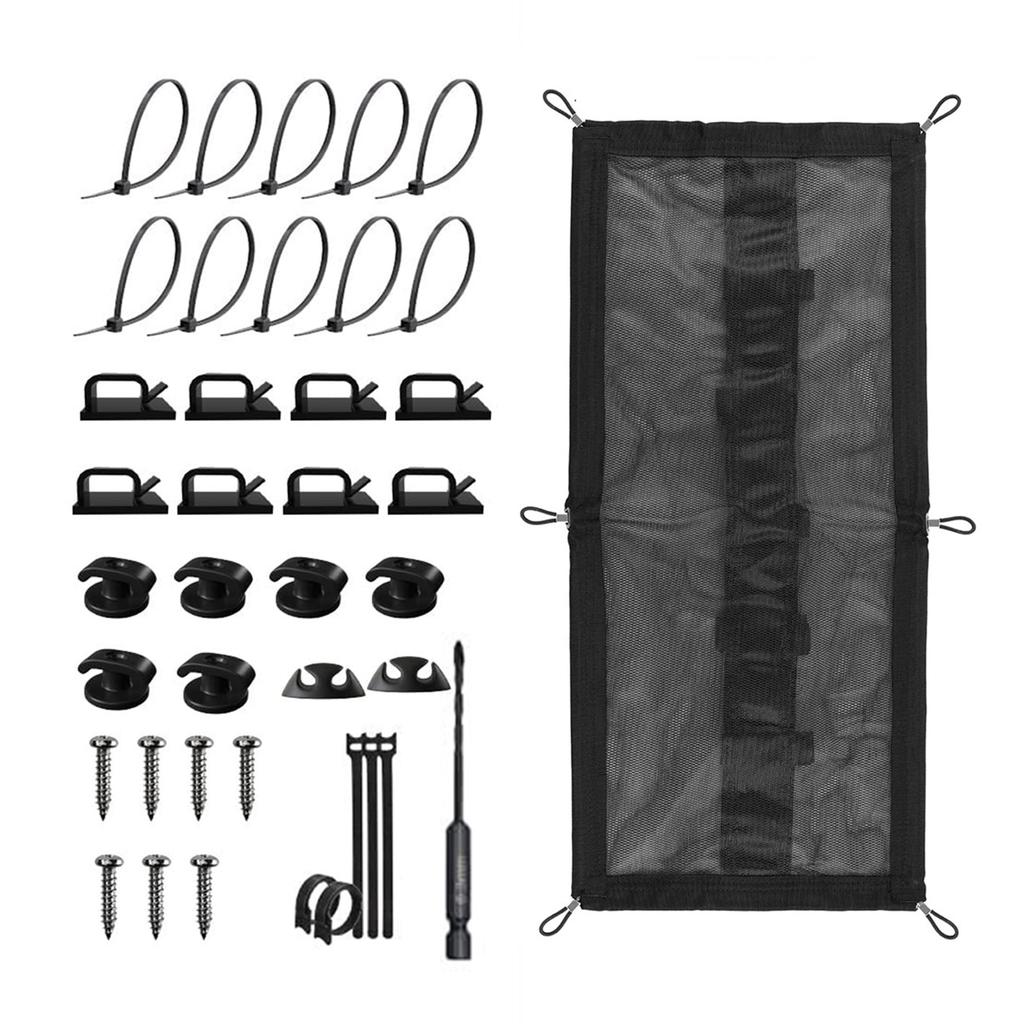 Under Desk Cable Management Pocket Efficient Under Desk Wire Organizers Storage Holder for Secure and Tidy Spaces