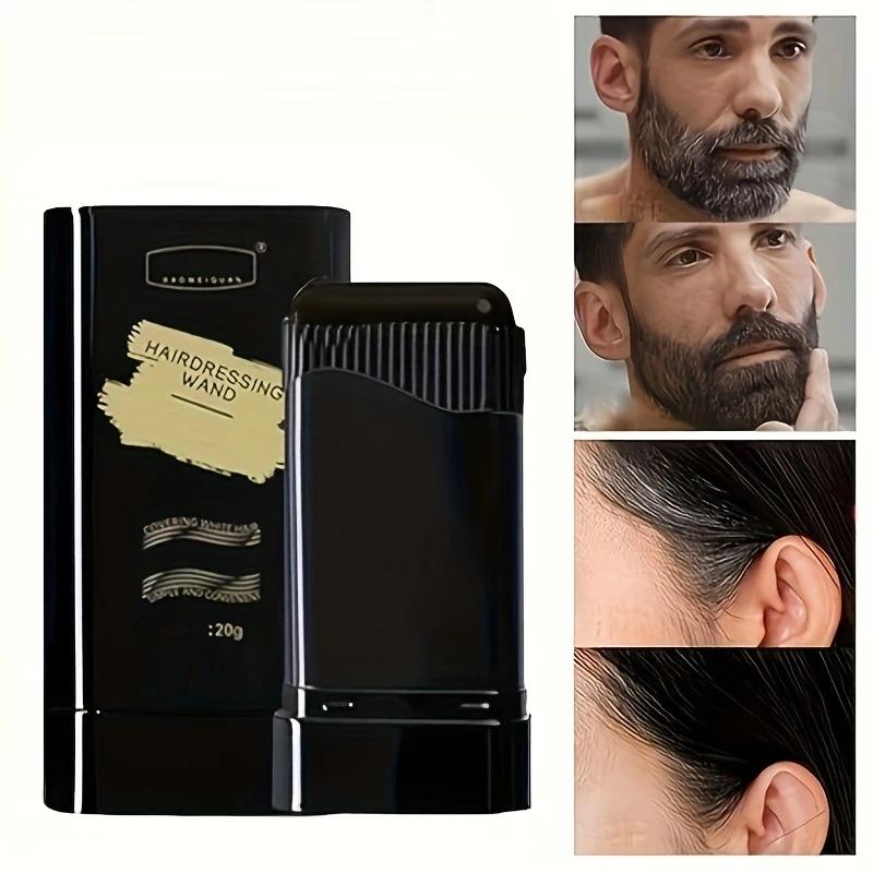 Disposable Hair Color Stick with Comb, Instant Gray Hair Coverage, Washable Quick Dye for Hairline, Men & Women Hair Dye Pen