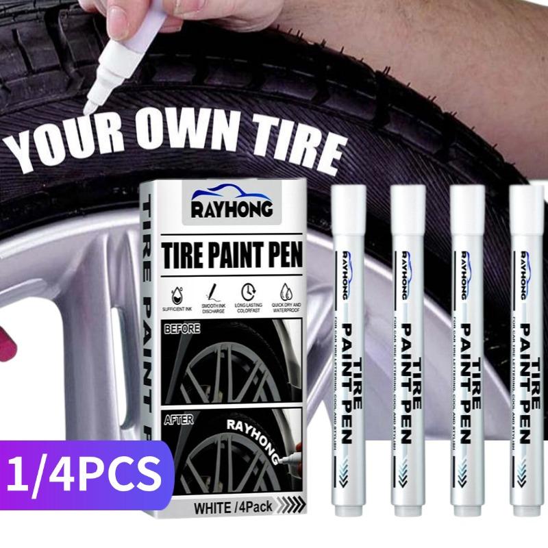 1/3pcs White Paint Pen Paint Tire Markers Waterproof Car Tyre Oily Paint Pen Set Quick Dry And Permanent Graffiti Pens Touchup Paint2