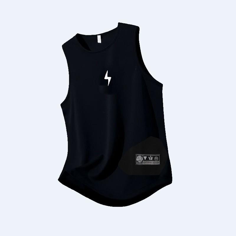Летний мужской жилет с принтом, круглый вырез, дышащий и удобный, уличный повседневный, для фитнеса, тренировок, бега, без рукавов XS