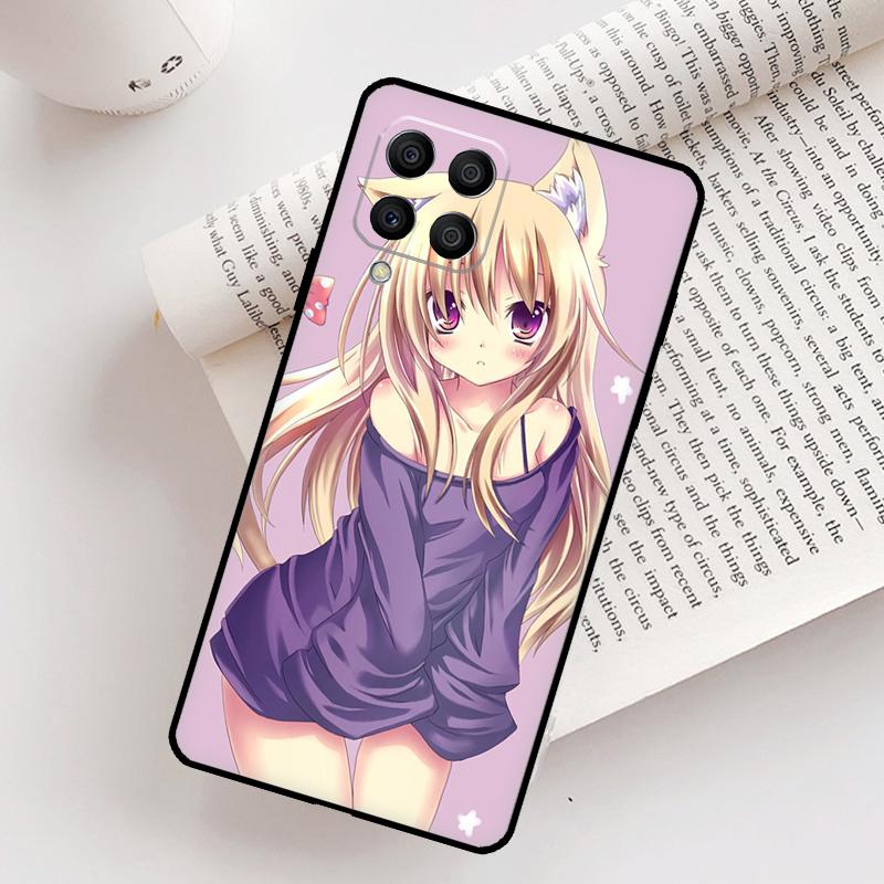 Anime Cat Girl Case For Samsung Galaxy M21 M31 M13 M33 M53 M15 M35 M55 M16 M36 M56 M12 M32 M52 M14 M34 M54
