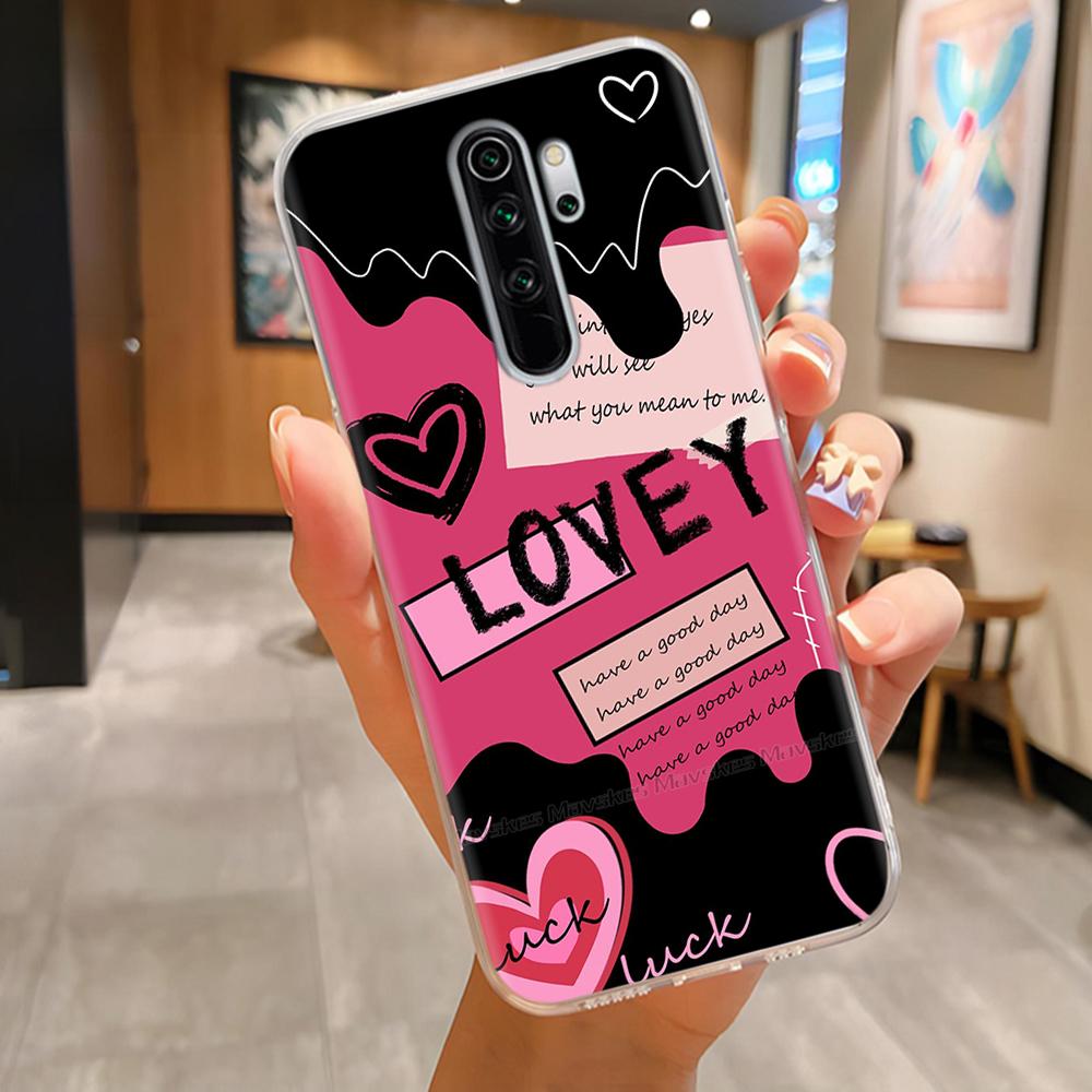 TPU Phone Cases For Redmi Note 8 Pro Case Clear Lovely Flowers Lightweight Cover For Xiaomi Redmi Note8 Pro Phone Housing Fundas