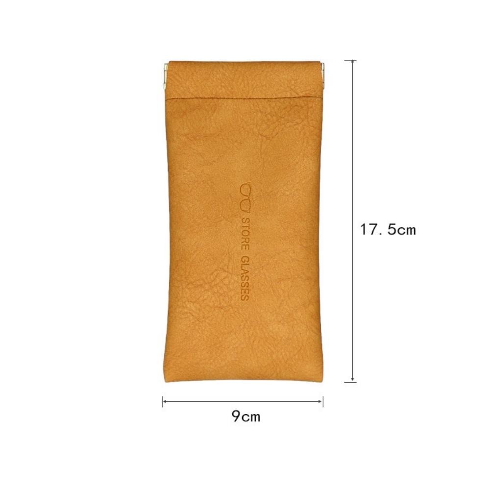 PU Leather Soft Eyeglass Case Protective Cover, Portable Sunglasses Box, Squeezable Eyeglass Bag for Both Men and Women, Availab