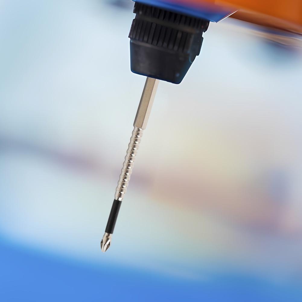 12-teiliges magnetisches Schraubendreher-Bit-Set PH2 Kreuzlegierter Stahl Lange Bohrer mit Anti-Rutsch-Zähnen für verbessertes Drehmoment und Schraubengriff