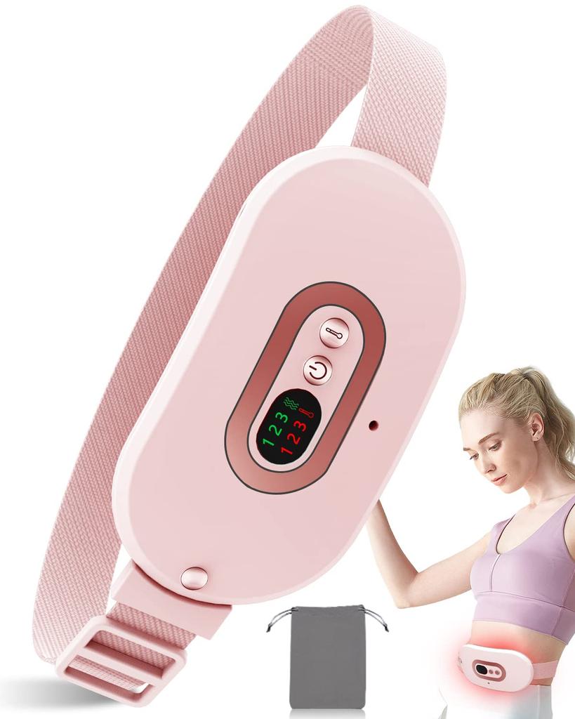 Portable Cordless Vibrating Uterine Heating Small Uterine Heating Wearable Waist Heating Perfect Gift for and Cold Weather Belt, Pad, Belt, Mother's