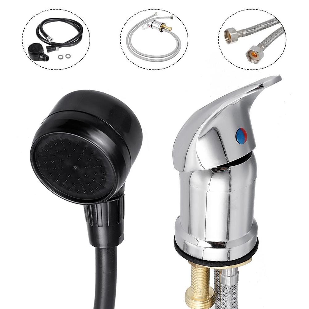 Flexible Spray Hose Salon Equipment Multiple Applications Zinc Alloy Construction Hygienic Shampoo Bowl Faucet
