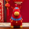 2026 Chinese New Year Zodiac Horse Plush Toy Soft Stuffed Horse Red Lucky Mascot Doll for Spring Festival Gift Blessing Souvenir Home Tabletop Decor