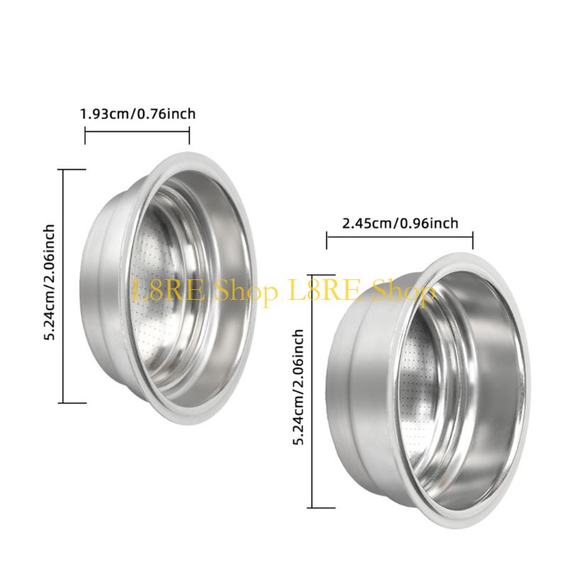 L8RE Coffee Filter Basket Stainless Steel Espresso Powder Holders Professional Coffee Filter for EC695 EC820 EC850 Machines