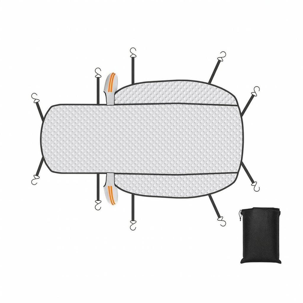 Windproof Full-Coverage Car Snow and Sun Cover Waterproof Windshield