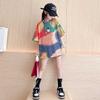 Girl's Cartoon 3D Printed Short Sleeved T-shirt Summer Cute Girl Sweet Top